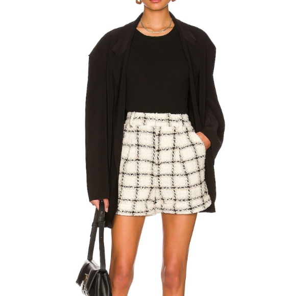 Anine bing Becky tweed shorts - Picture 1 of 6